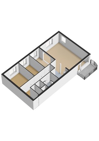 Floorplan - Baden Powellweg 108, 1069 LK Amsterdam